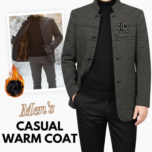 ❄️Winter Special Sale🔥Men's Velvet Warm Suit Jacket🧥