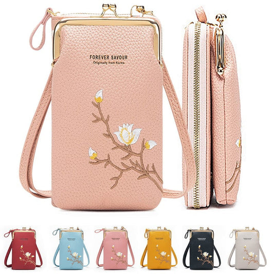 💗Hot Sale 50% OFF🌸Women Sling Cross-Body Wallet with Mobile Cell Phone Holder