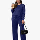 🔥50% OFF✨Women's Crew Neck Top & Drawstring Pants Set