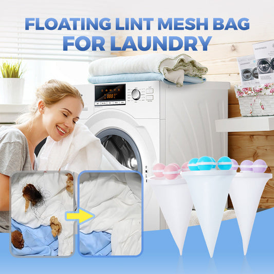 🎉Hot Sale 50% OFF🎉Floating Lint Mesh Bag For LaundryFloating Hair Filtering Mesh Removal (BUY MORE GET MORE)