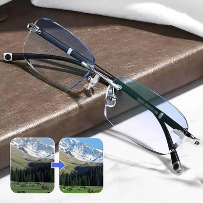 🔥Nuevas Gafas de Lectura de Doble Uso Antiazules de Alta Dureza de Zafiro✨