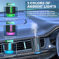 Ambientador inteligente para coche con tres niveles de concentración ajustables, difusor portátil sin agua para aromaterapia, 3 perfumes naturales de 10 ml.