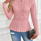 🎅🎁Christmas offer – 50% discount⏳Women's Chunky-Knitted Crew Neck Peplum Sweater🚀Free Shipping
