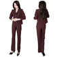 Anzug elegante – chaqueta corta y pantalón con pierna ancha