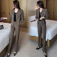 Anzug elegante – chaqueta corta y pantalón con pierna ancha
