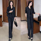 Anzug elegante – chaqueta corta y pantalón con pierna ancha