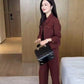 Anzug elegante – chaqueta corta y pantalón con pierna ancha