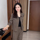 Anzug elegante – chaqueta corta y pantalón con pierna ancha