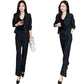 Anzug elegante – chaqueta corta y pantalón con pierna ancha