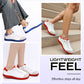 Zapatillas casuales con punta ancha para mujer