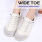 Zapatillas casuales con punta ancha para mujer