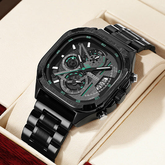 Reloj multifunción luminoso e impermeable
