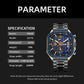 Reloj multifunción luminoso e impermeable