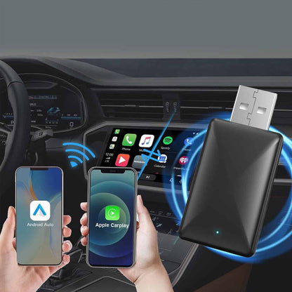 Caja CarPlay inalámbrica con puerto USB