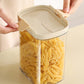 Recipiente hermético para almacenar cereales con boquilla plegable para verter