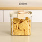 Recipiente hermético para almacenar cereales con boquilla plegable para verter