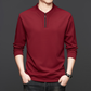 Jersey informal de cuello redondo y media cremallera para hombre