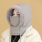 Gorro térmico grueso con forro de felpa y mascarilla para hombre y mujer (50% de descuento)
