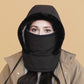 Gorro térmico grueso con forro de felpa y mascarilla para hombre y mujer (50% de descuento)