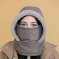 Gorro térmico grueso con forro de felpa y mascarilla para hombre y mujer (50% de descuento)