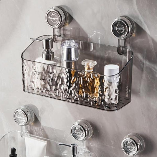 🔥 ÚLTIMO DÍA DE PROMOCIÓN 🔥 🛁✨Estante con ventosas y diseño glaciar de estilo lujoso y ligero