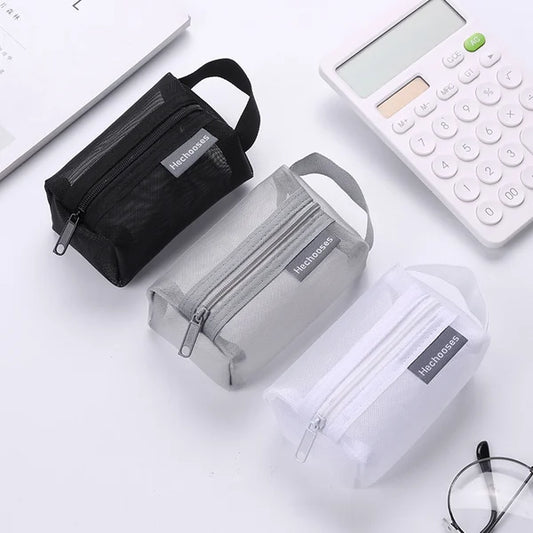 Bolsa de almacenamiento portátil con malla cuadrada