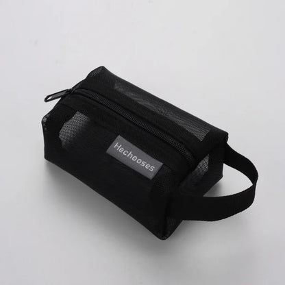 Bolsa de almacenamiento portátil con malla cuadrada