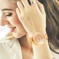 Reloj de lujo con incrustaciones de diamantes para mujer