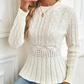 🎅🎁Christmas offer – 50% discount⏳Women's Chunky-Knitted Crew Neck Peplum Sweater🚀Free Shipping