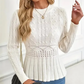 🎅🎁Christmas offer – 50% discount⏳Women's Chunky-Knitted Crew Neck Peplum Sweater🚀Free Shipping