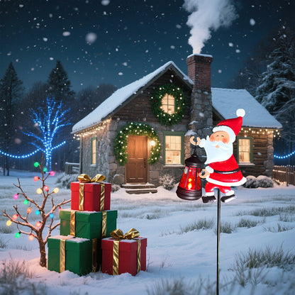 📢📢60 % OFF !!!🎁Solar-Powered Santa Claus Garden Stake Light