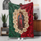 🔥40% discount while supplies last!🌷Virgin Mary & Roses Flannel Throw Blanket