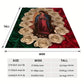 🔥40% discount while supplies last!🌷Virgin Mary & Roses Flannel Throw Blanket