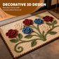 3D Floral Yarn Style Absorbent Non-Slip Floor Mat