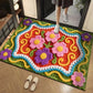 3D Floral Yarn Style Absorbent Non-Slip Floor Mat