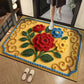 3D Floral Yarn Style Absorbent Non-Slip Floor Mat